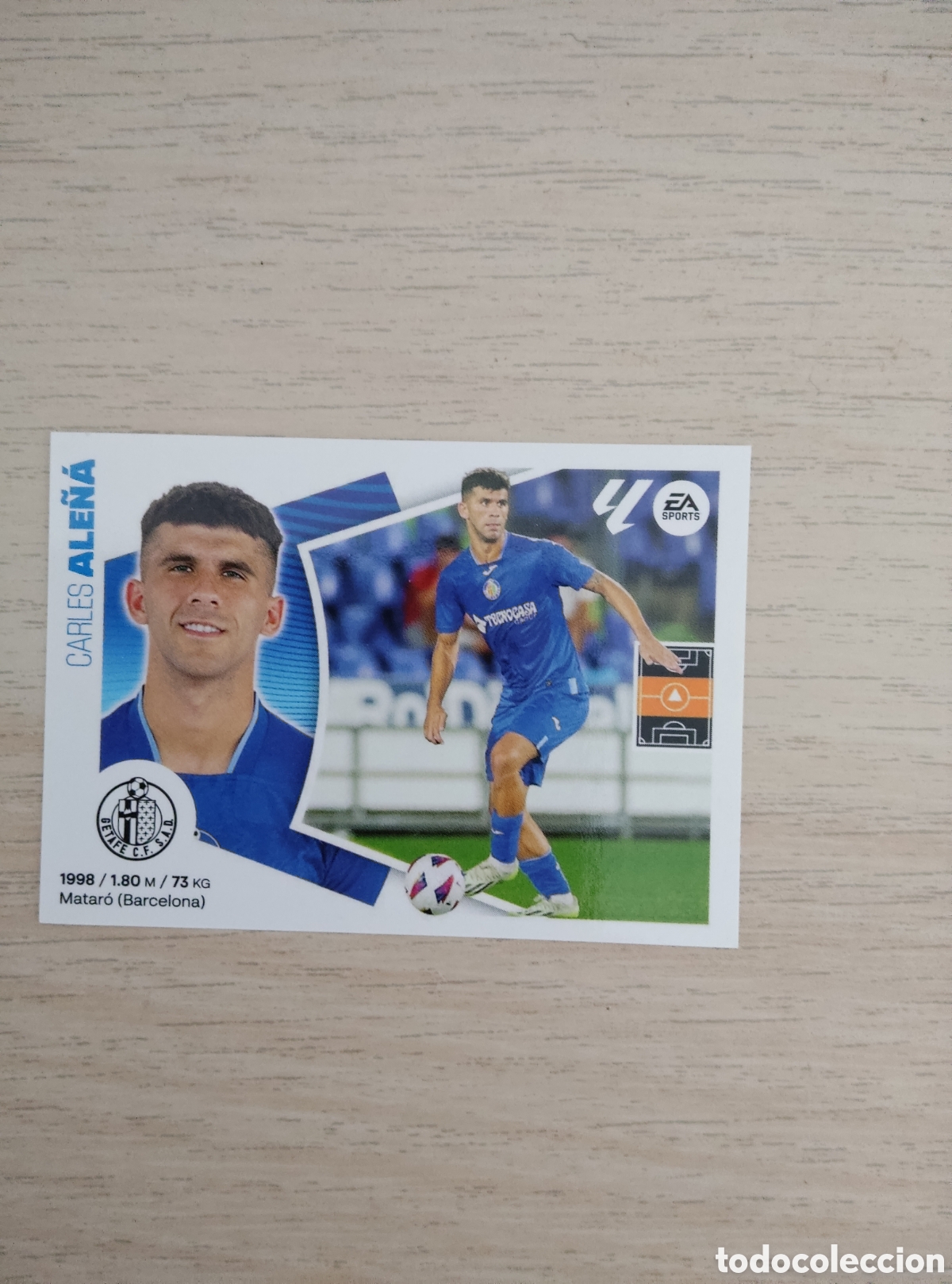 Cromos de f&uacute;tbol: 14 ALE&Ntilde;A GETAFE LIGA ESTE 2024 2025