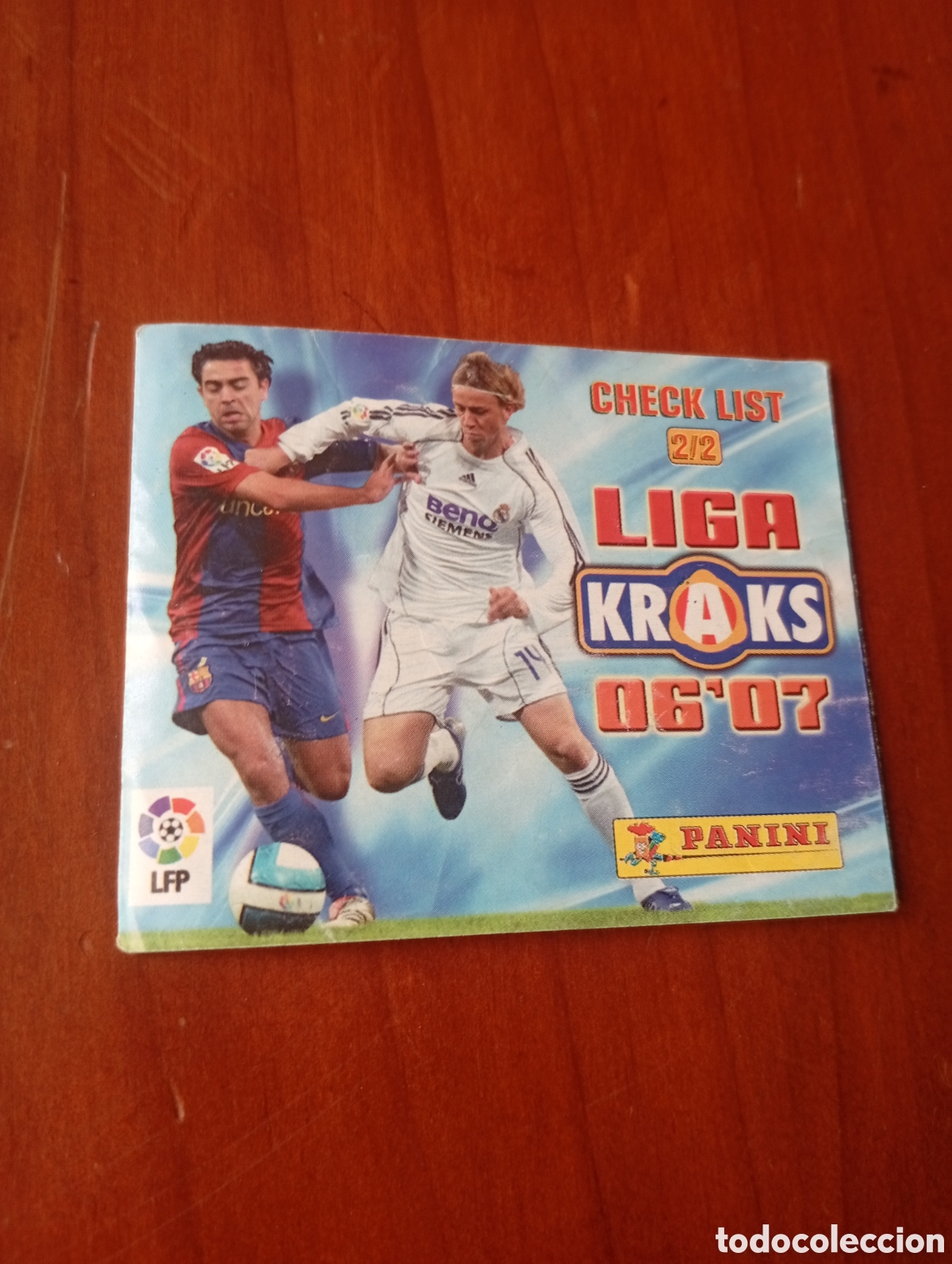 Cromos de f&uacute;tbol: CHECK LIST 2 / 2 LIGA KRAKS 06 07 PANINI