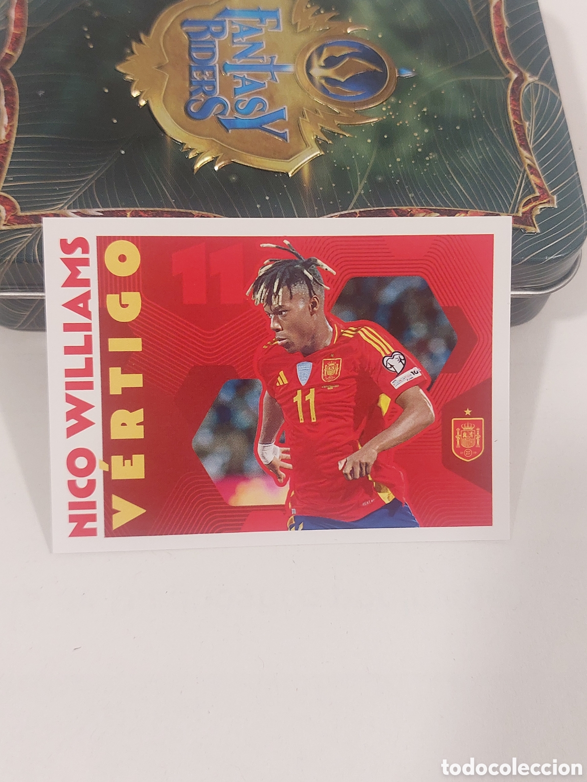 Cromos de f&uacute;tbol: 72 NICO WILLIAMS VERTIGO SELECCION ESPA&Ntilde;OLA ESPA&Ntilde;A MUNDIAL CARREFOUR 26 PANINI 2026