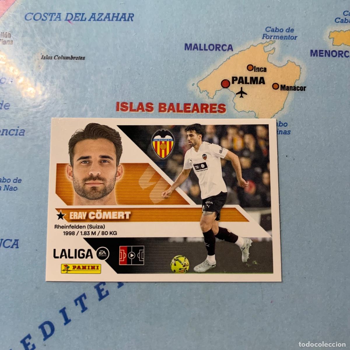 Cromos de f&uacute;tbol: Comert numero 8A del Valencia cromo liga este 26-27 2026-2027