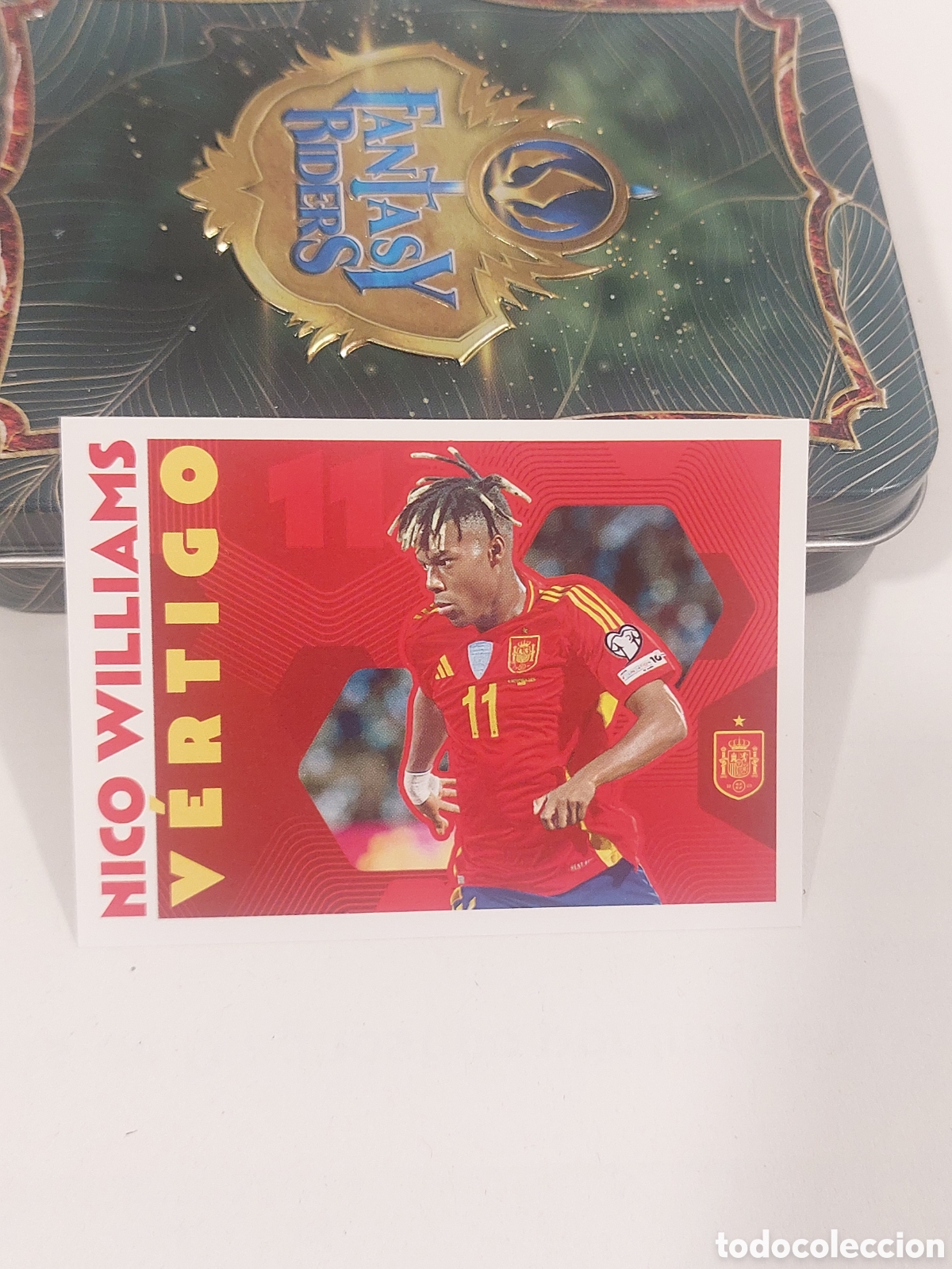 Cromos de f&uacute;tbol: 72 NICO WILLIAMS VERTIGO SELECCION ESPA&Ntilde;OLA ESPA&Ntilde;A MUNDIAL CARREFOUR 26 PANINI 2026