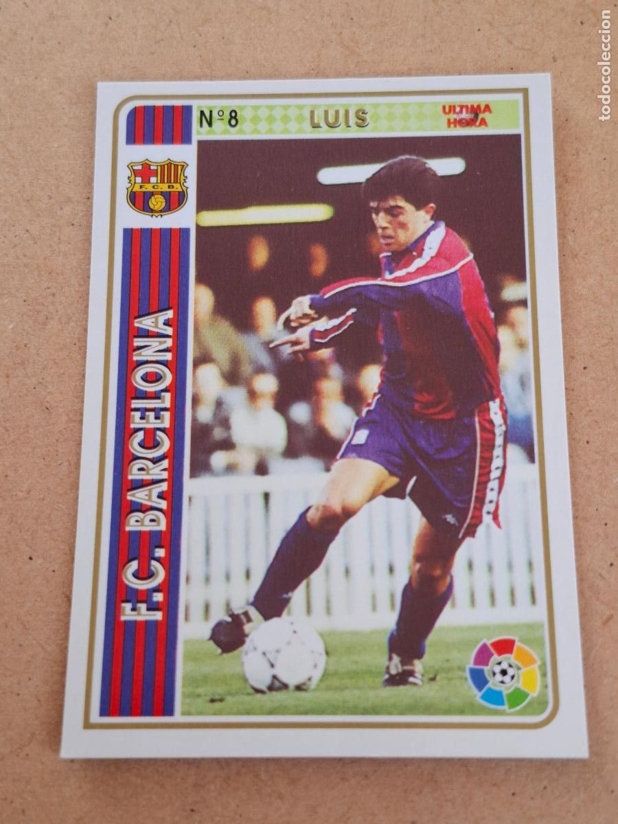 Cromos de f&uacute;tbol: MUNDICROMO 94 95 1994 1995 - UH &Uacute;LTIMA HORA 8 LUIS - FC. BARCELONA