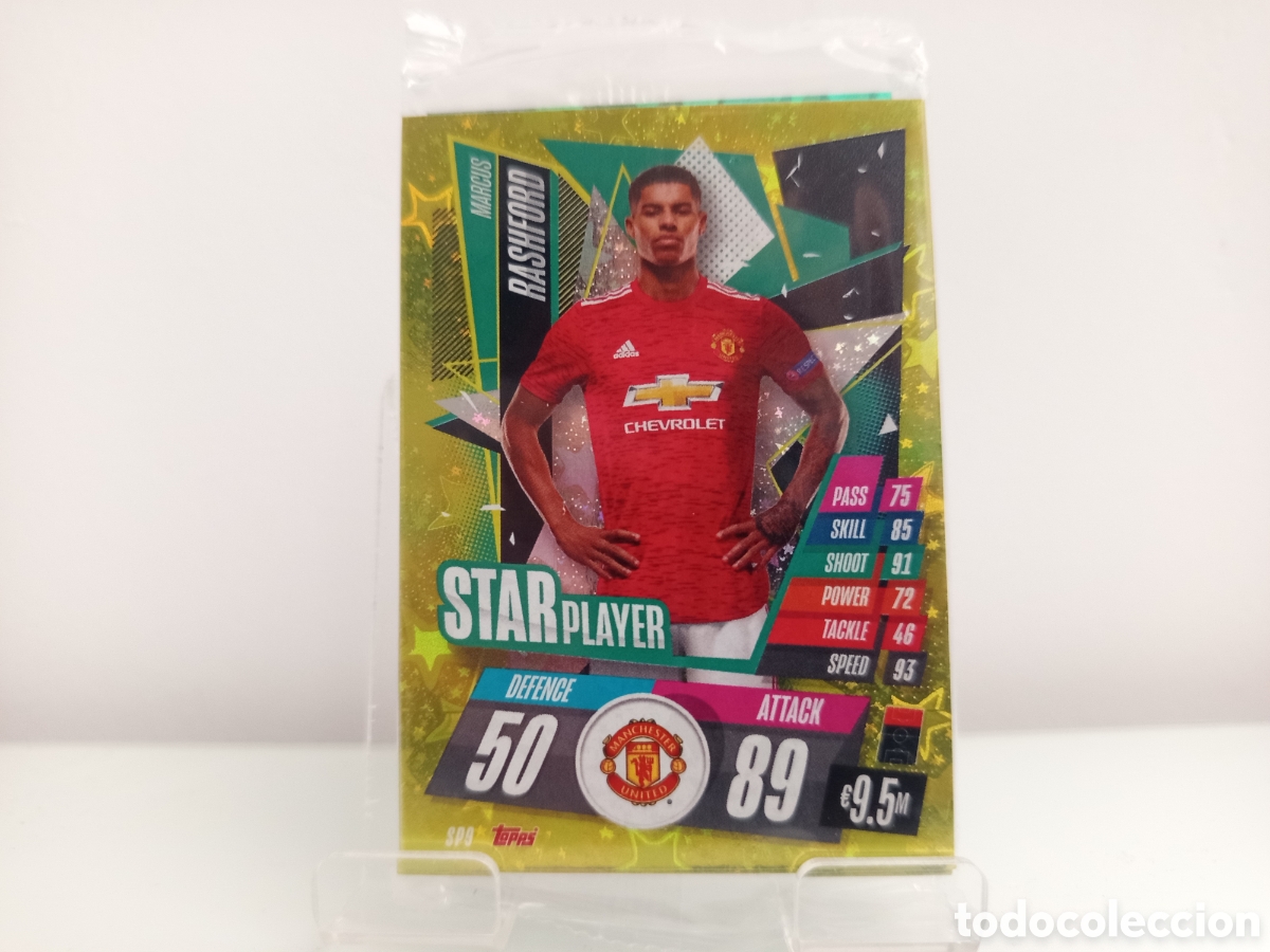 Football Stickers: ❇️ PACK 34 CARDS ⚽ STAR PLAYER - RISING STAR TOPPS MATCH ATTAX 20 21 2020 CON 7 CARDS ESPECIALES ❇️