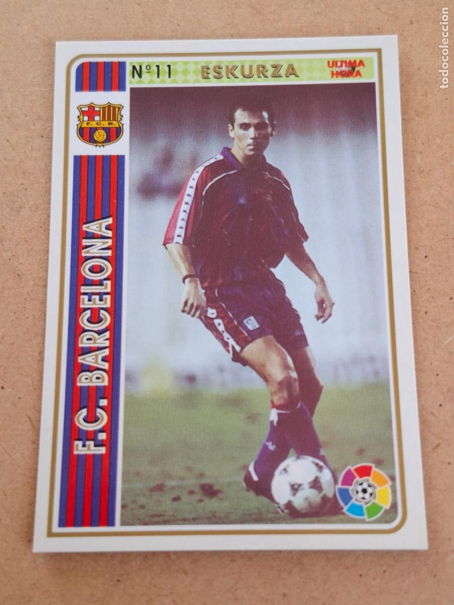 Cromos de f&uacute;tbol: MUNDICROMO 94 95 1994 1995 - UH &Uacute;LTIMA HORA 11 ESKURZA - FC. BARCELONA