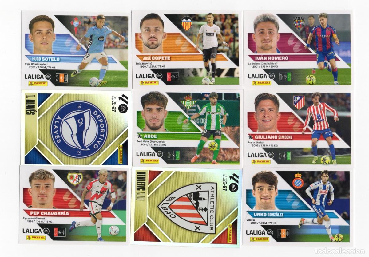 Fu&szlig;ball-Sticker: LOTE 40 STICKERS CROMOS LIGA ESTE 26 27 2026 2027 PANINI