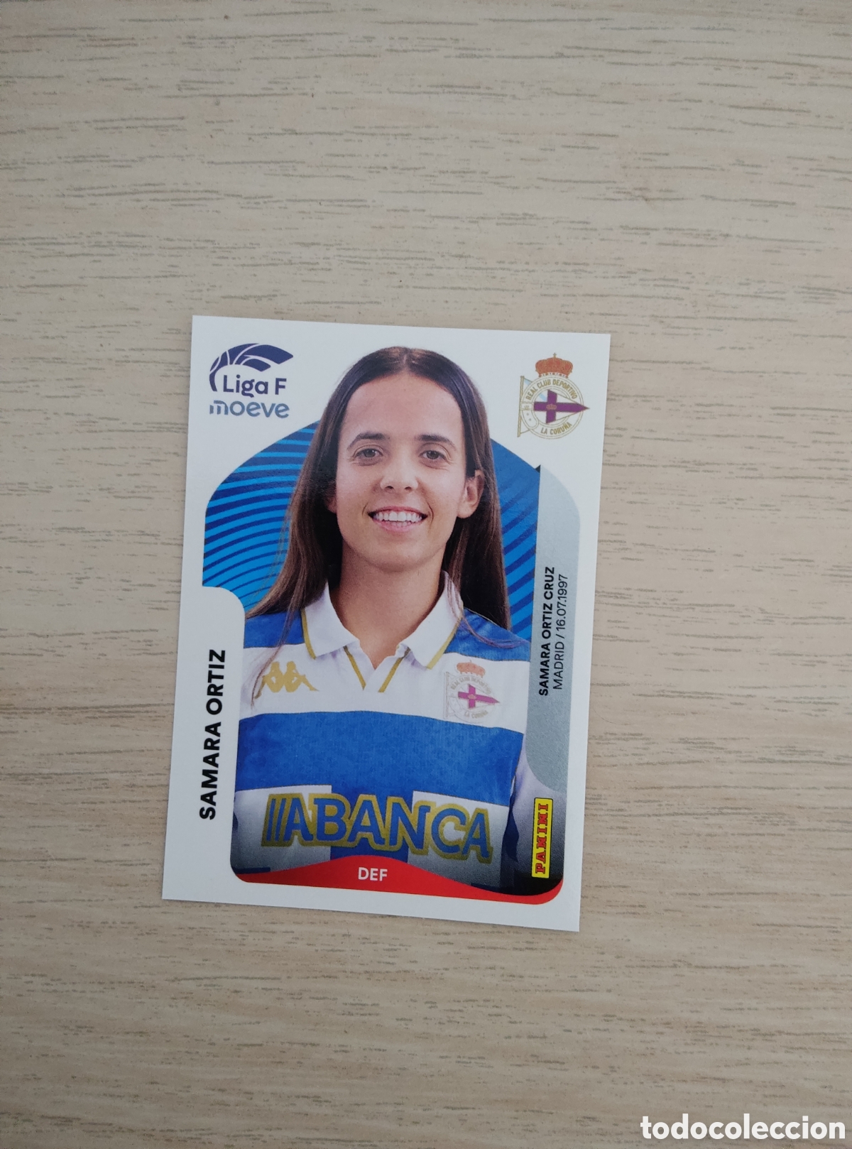 Cromos de f&uacute;tbol: 126 SAMARA ORTIZ DEPORTIVO ABANCA LIGA F 2025 2026