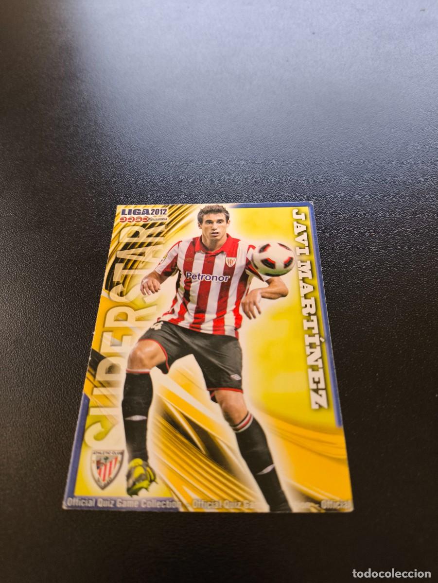 Fu&szlig;ball-Sticker: 160 JAVI MARTINEZ SUPERSTAR MATE ATHLETIC DE BILBAO MUNDICROMO LIGA 2011 2012 11 12 NO PANINI ESTE