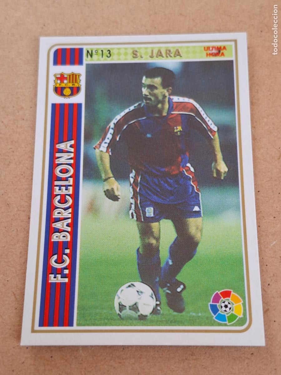 Fu&szlig;ball-Sticker: MUNDICROMO 94 95 1994 1995 - UH &Uacute;LTIMA HORA 13 S&Aacute;NCHEZ JARA - FC. BARCELONA