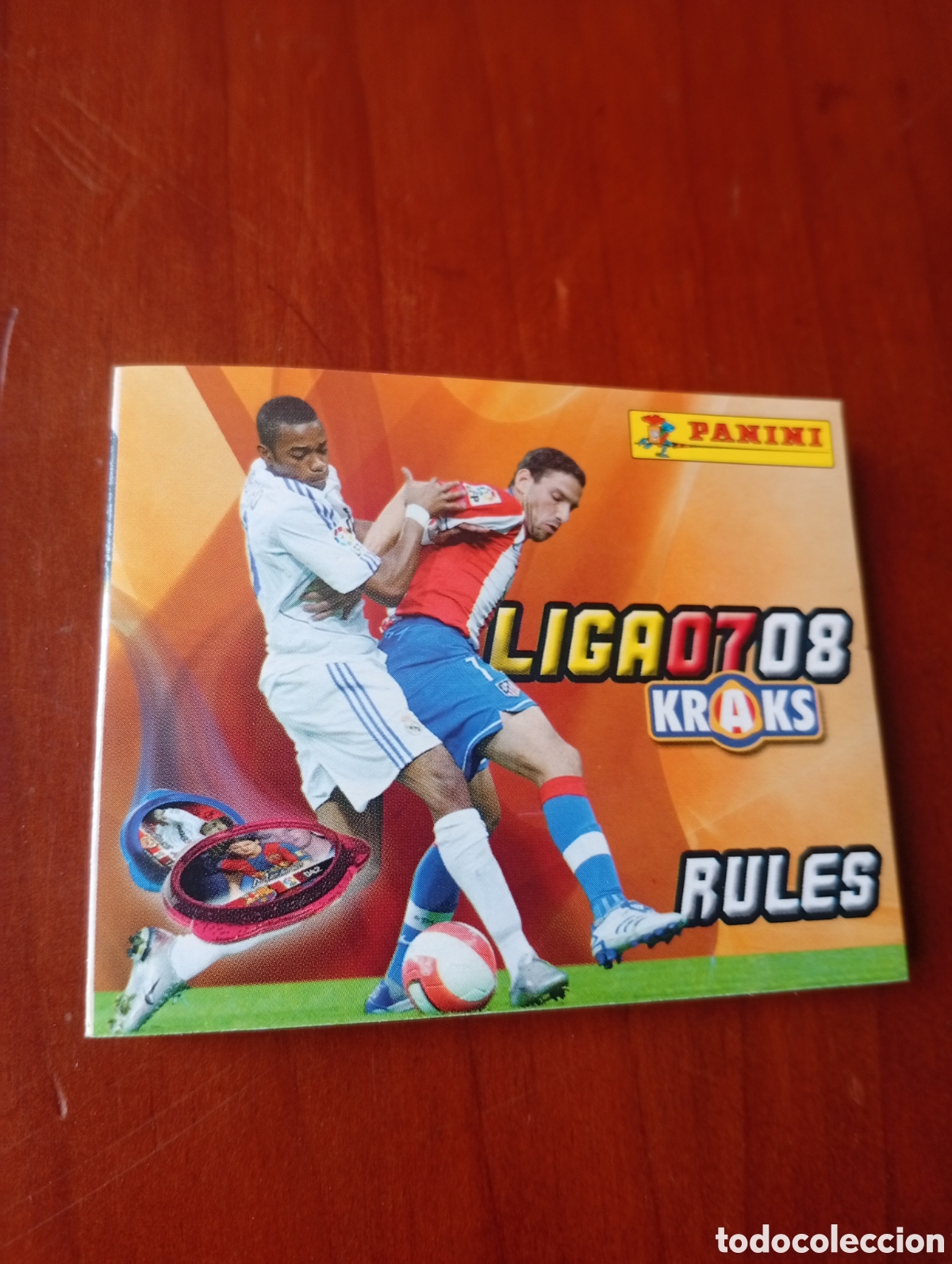 Fu&szlig;ball-Sticker: CHECK LIST LIGA KRAKS 07 08 PANINI REGLAS JUEGO