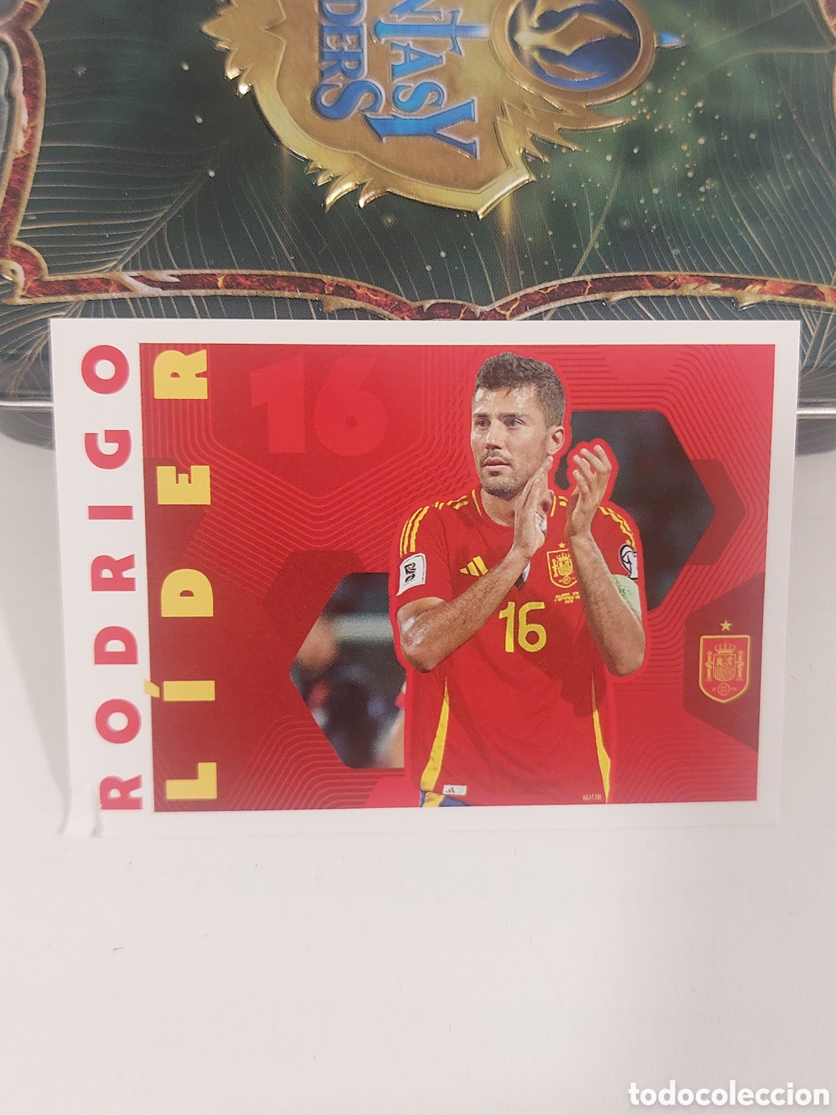 Fu&szlig;ball-Sticker: 68 RODRI LIDER SELECCION ESPA&Ntilde;OLA ESPA&Ntilde;A MUNDIAL CARREFOUR 26 PANINI 2026