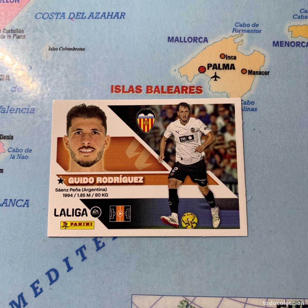 Fu&szlig;ball-Sticker: Guido Rodr&iacute;guez numero 12 del Valencia cromo liga este 26-27 2026-2027
