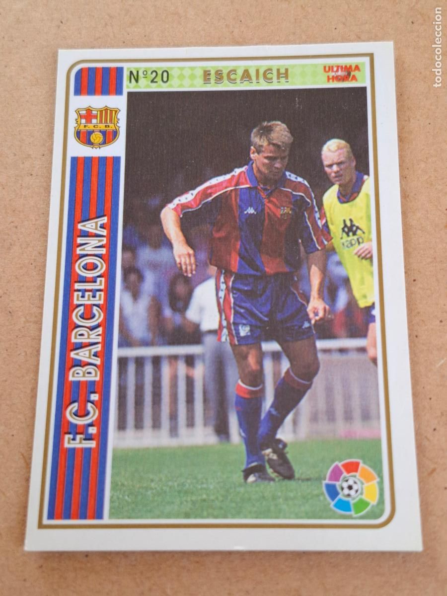 Cartes &agrave; collectionner de Football: MUNDICROMO 94 95 1994 1995 - UH &Uacute;LTIMA HORA 20 ESCAICH - FC. BARCELONA