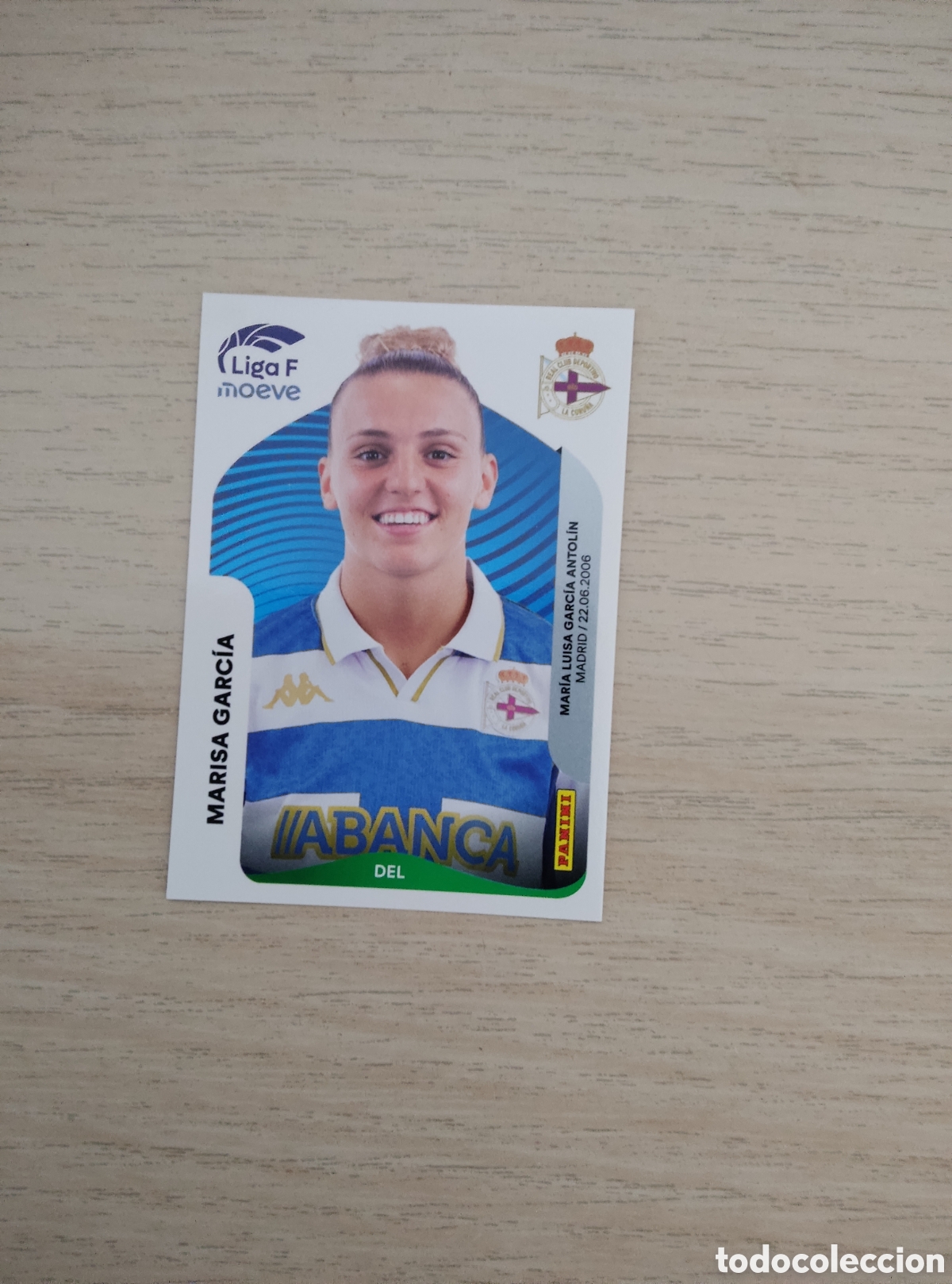 Cartes &agrave; collectionner de Football: 140 MARISA GARCIA DEPORTIVO ABANCA LIGA F 2025 2026