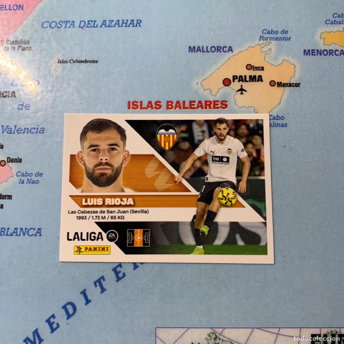 Cartes &agrave; collectionner de Football: Luis Rioja numero 14 del Valencia cromo liga este 26-27 2026-2027