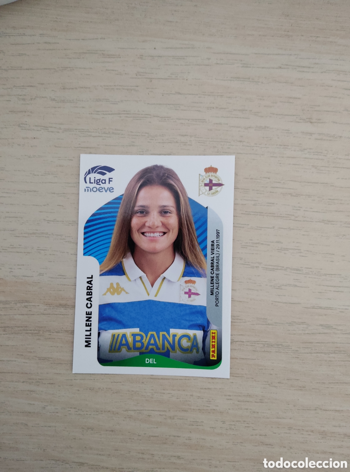 Cartes &agrave; collectionner de Football: 141 MILLENE CABRAL DEPORTIVO ABANCA LIGA F 2025 2026