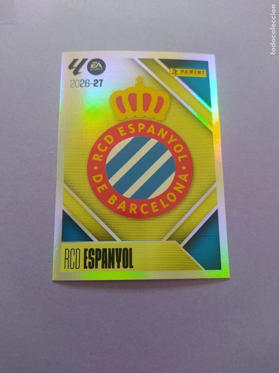 Cartes &agrave; collectionner de Football: LIGA ESTE 2026 2027 26 27 NUEVO - ESPANYOL N&ordm; 1 ESCUDO