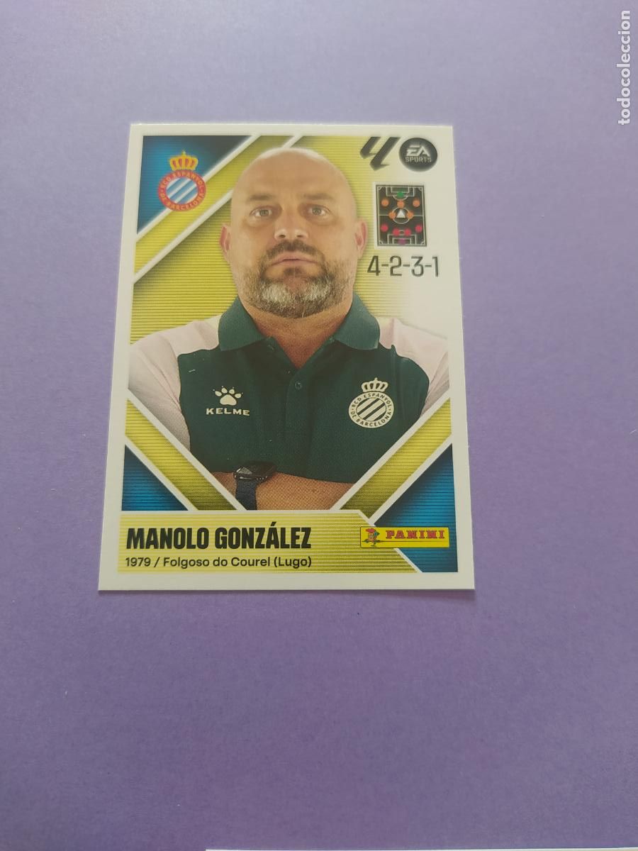 Cromos de f&uacute;tbol: LIGA ESTE 2026 2027 26 27 NUEVO - ESPANYOL N&ordm; 2 ENTRENADOR MANOLO GONZALEZ