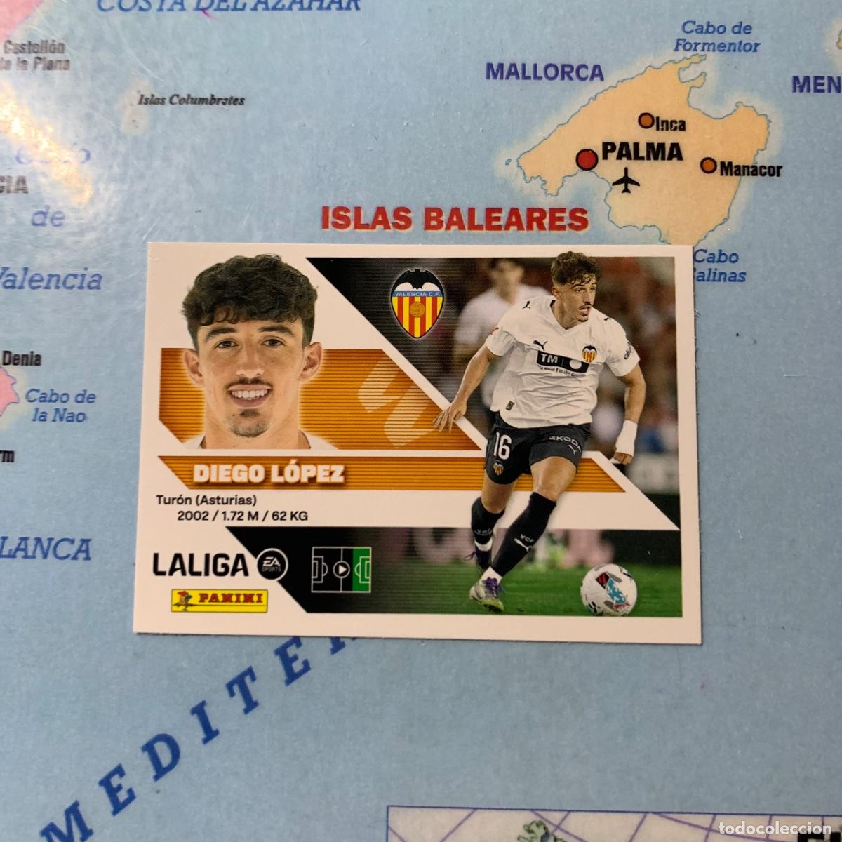 Cromos de f&uacute;tbol: Diego Lopez numero 18 del Valencia cromo liga este 26-27 2026-2027