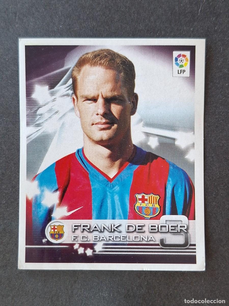 Cromos de f&uacute;tbol: L1 FRANK DE BOER F. C. BARCELONA 102 PANINI SUPERLIGA 2002 2003 02 03 NUNCA PEGADO SIN PEGAR