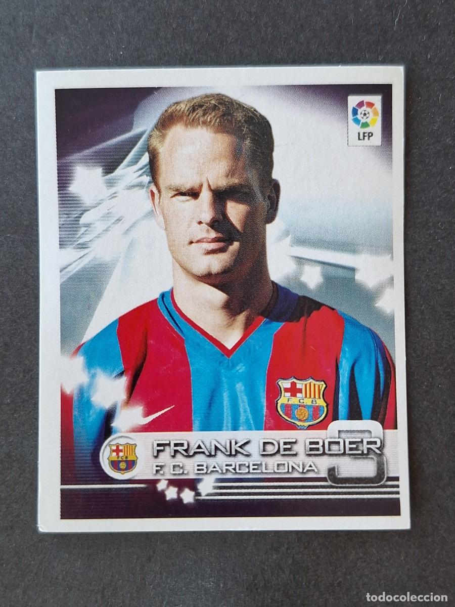 Cromos de f&uacute;tbol: L1 FRANK DE BOER F. C. BARCELONA 102 PANINI SUPERLIGA 2002 2003 02 03 NUNCA PEGADO SIN PEGAR