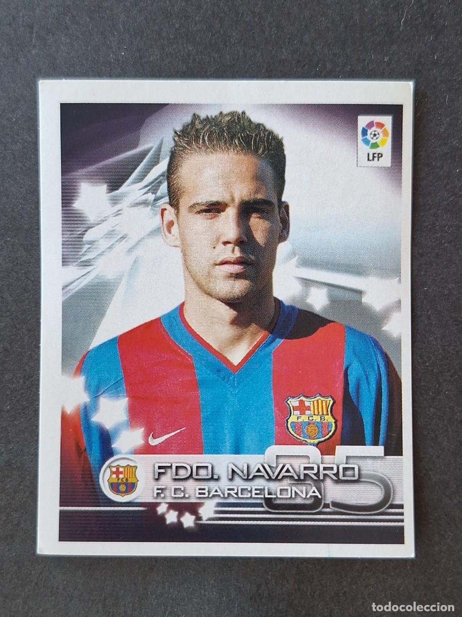 Cromos de f&uacute;tbol: L1 FERNANDO NAVARRO F. C. BARCELONA 103 PANINI SUPERLIGA 2002 2003 02 03 NUNCA PEGADO SIN PEGAR