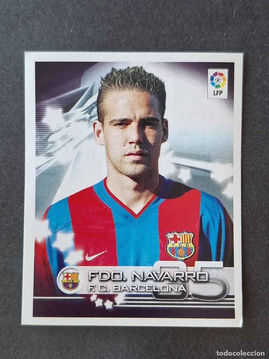 Cromos de f&uacute;tbol: L1 FERNANDO NAVARRO F. C. BARCELONA 103 PANINI SUPERLIGA 2002 2003 02 03 NUNCA PEGADO SIN PEGAR