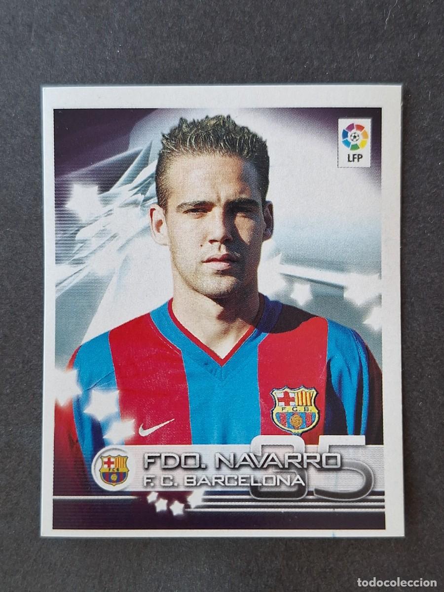 Cromos de f&uacute;tbol: L1 FERNANDO NAVARRO F. C. BARCELONA 103 PANINI SUPERLIGA 2002 2003 02 03 NUNCA PEGADO SIN PEGAR
