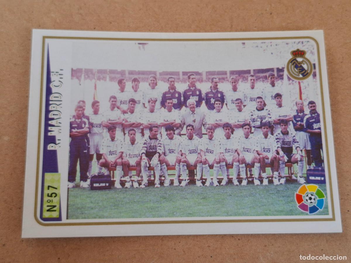 Cromos de f&uacute;tbol: MUNDICROMO 94 95 1994 1995 - 57 EQUIPO / ALINEACI&Oacute;N - REAL MADRID
