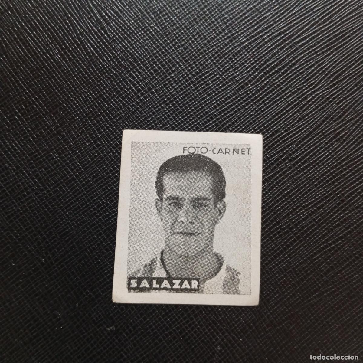 Cromos de f&uacute;tbol: SALAZAR MALAGA CISNE FOTO CARNET 42 43 CROMO FUTBOL LIGA 1942 1943 - SIN PEGAR - A204 PG22