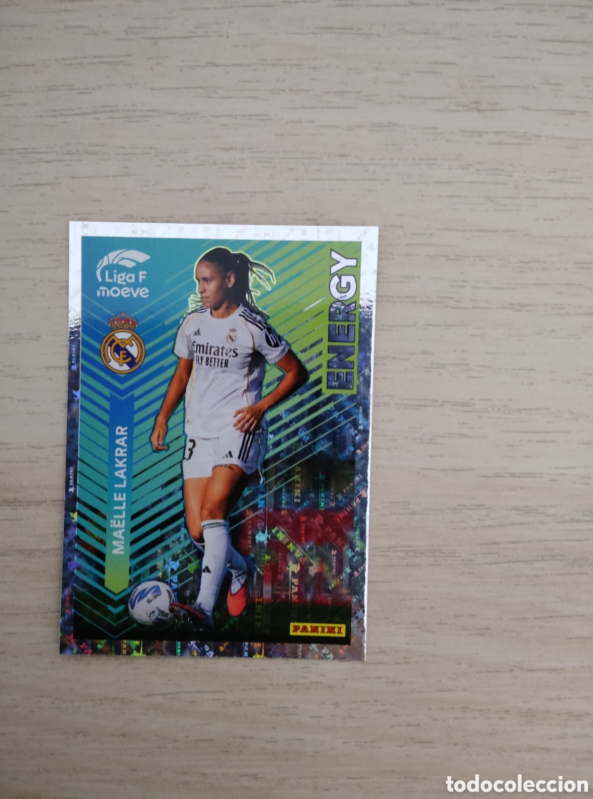Cromos de f&uacute;tbol: 346 MAELLE LAKRAR REAL MADRID ENERGY LIGA F 2025 2026