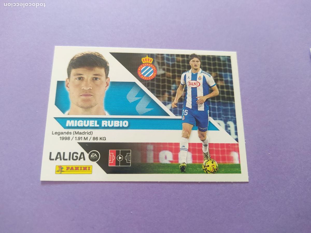 Cromos de f&uacute;tbol: LIGA ESTE 2026 2027 26 27 NUEVO - ESPANYOL N&ordm; 9 MIGUEL RUBIO