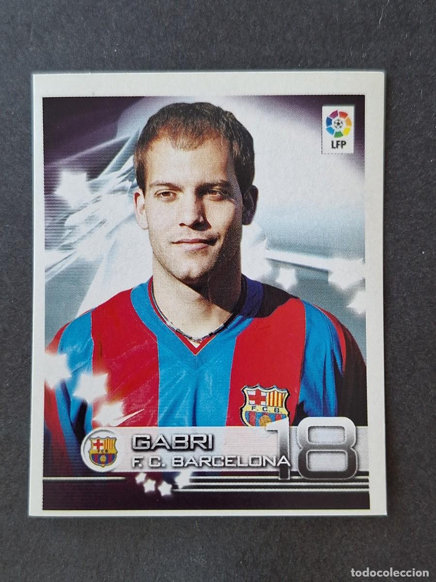 Cromos de f&uacute;tbol: L1 GABRI F. C. BARCELONA 109 PANINI SUPERLIGA 2002 2003 02 03 NUNCA PEGADO SIN PEGAR