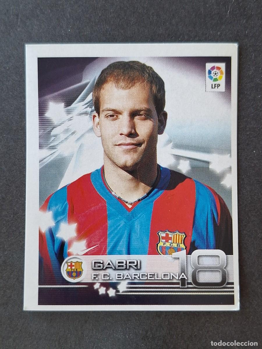Cromos de f&uacute;tbol: L1 GABRI F. C. BARCELONA 109 PANINI SUPERLIGA 2002 2003 02 03 NUNCA PEGADO SIN PEGAR