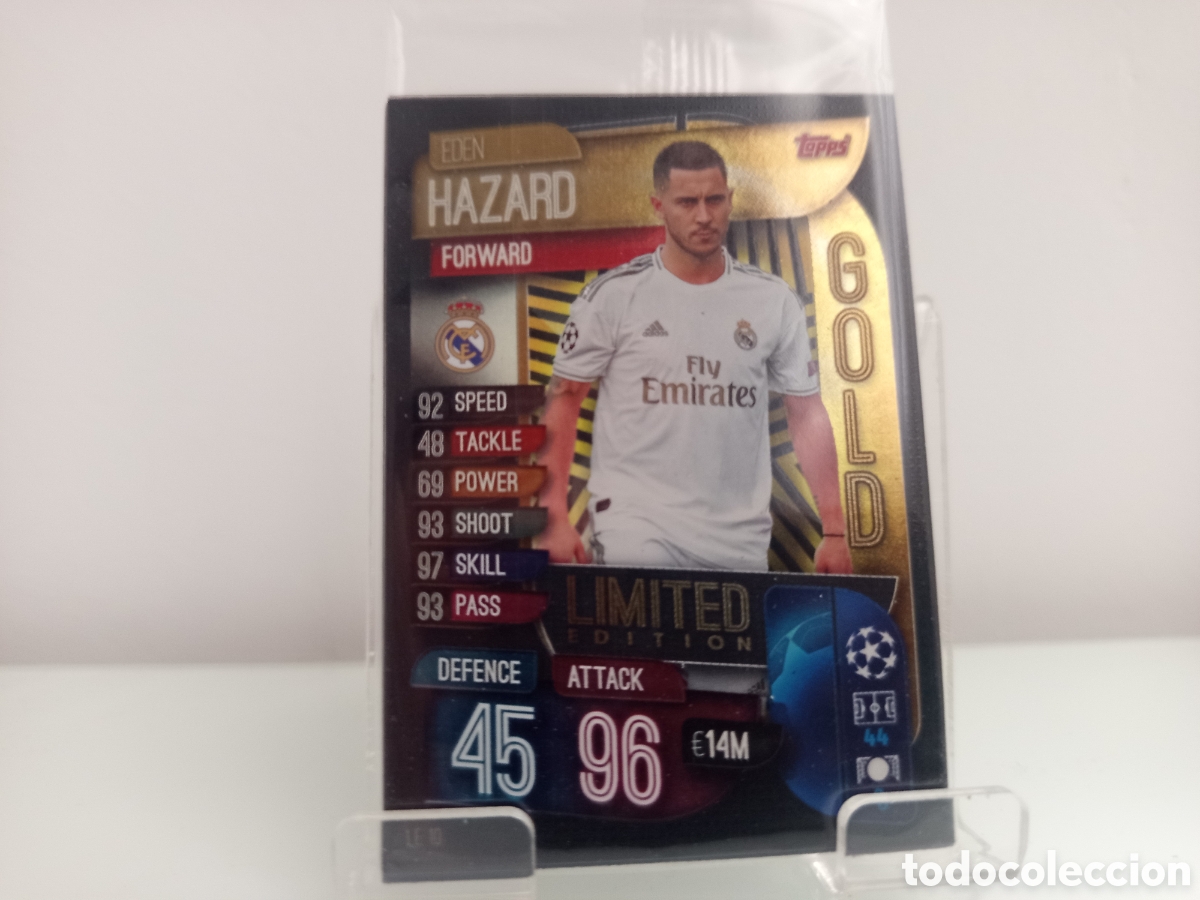 Cromos de f&uacute;tbol: ❇️ PACK 16 CARDS ⚽ SUPER BOOST STRIKERS HAZARD LE 10 GOLD ED LIMITADA MATCH ATTAX 2019 2020 19 20 ❇️