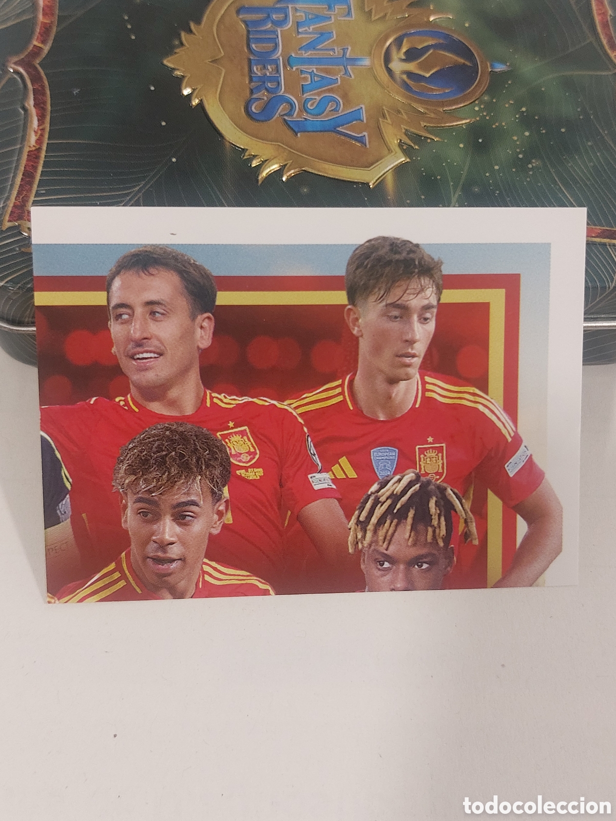 Figurine di Calcio: 62 MOSAICO TRIPTICO SELECCION ESPA&Ntilde;OLA CARREFOUR ESPA&Ntilde;A 2026 26 STICKER SIN PEGAR PANINI LAMINE YAMA