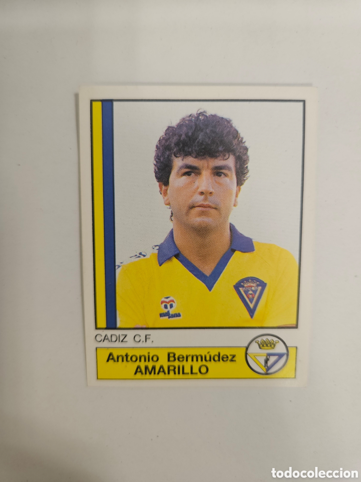 Figurine di Calcio: N&deg;81 Amarillo (C&aacute;diz) Liga 86-87 F&Uacute;TBOL 87 PANINI. Nunca pegado, sin pegar