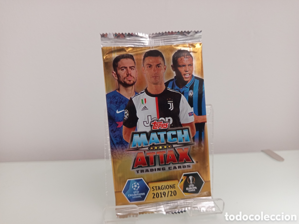 Cromos de f&uacute;tbol: ❇️ LOTE 2 SOBRES ⚽ MESSI CRISTIANO RONALDO MATCH ATTAX 2019 2020 TOPPS VERSI&Oacute;N ITALIANA ❇️