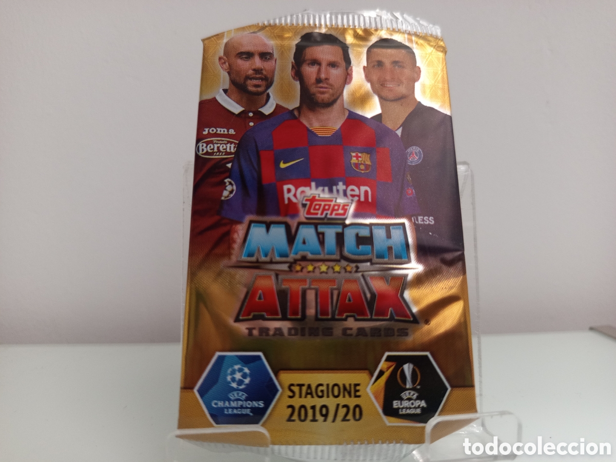Football Stickers: ❇️ LOTE 2 SOBRES ⚽ MESSI CRISTIANO RONALDO MATCH ATTAX 2019-20 TOPPS 6 CARDS / SOBRE ❇️