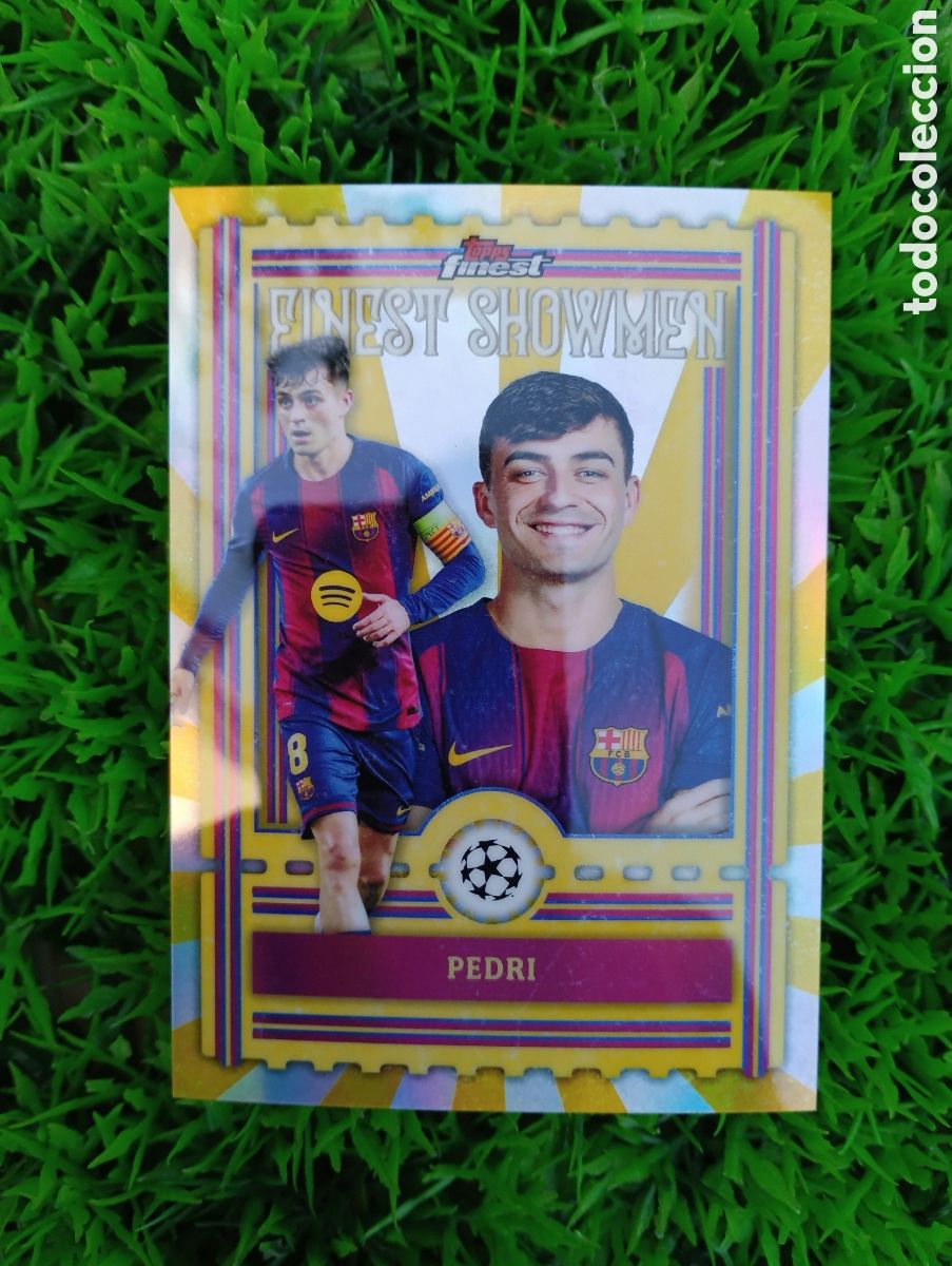 Football Stickers: Pedri Barcelona FINEST SHOWMEN Topps Finest # FS -12