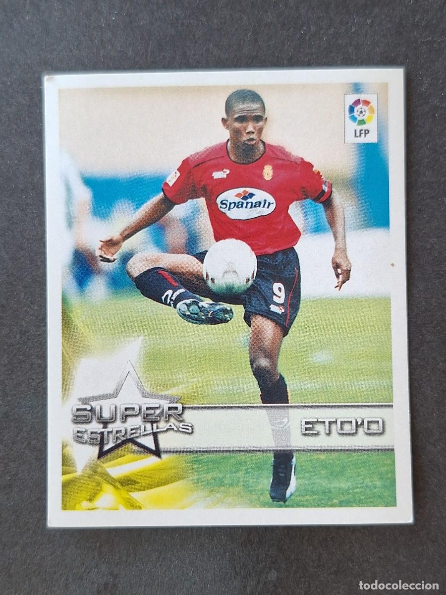 Football Stickers: L1 ETO'O R.C.D. MALLORCA SUPER ESTRELLAS 15 PANINI SUPERLIGA 2002 2003 02 03 NUNCA PEGADO SIN PEGAR