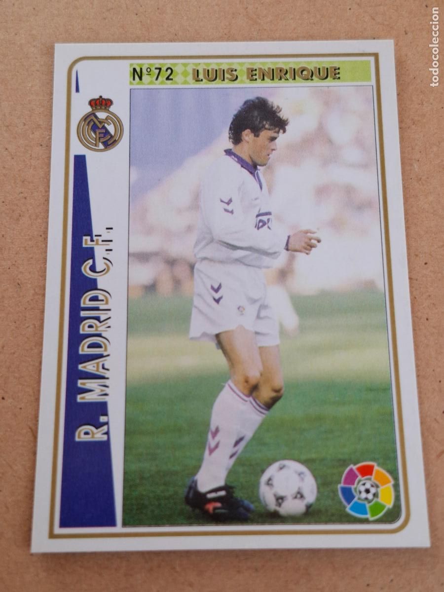 Football Stickers: MUNDICROMO 94 95 1994 1995 - 72 LUIS ENRIQUE - REAL MADRID