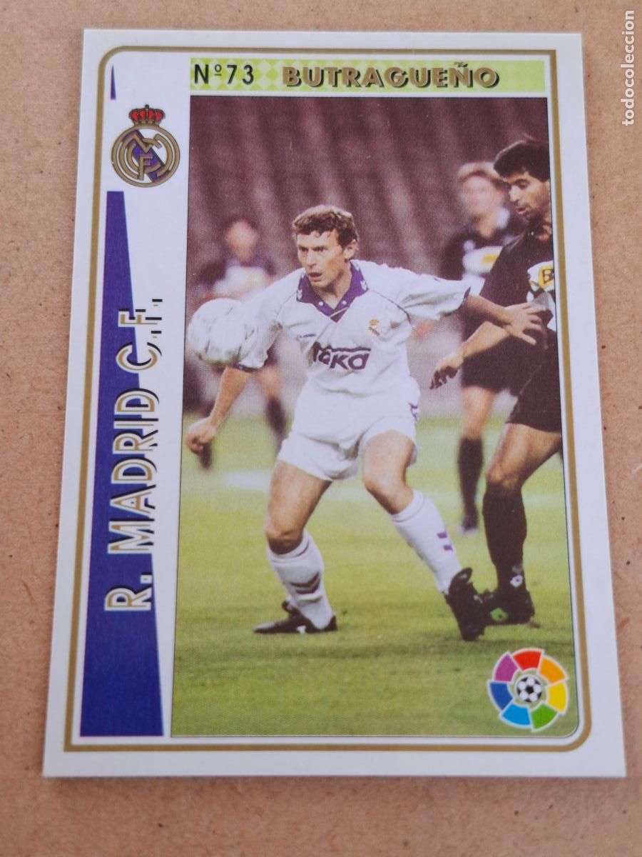 Football Stickers: MUNDICROMO 94 95 1994 1995 - 73 BUTRAGUE&Ntilde;O - REAL MADRID