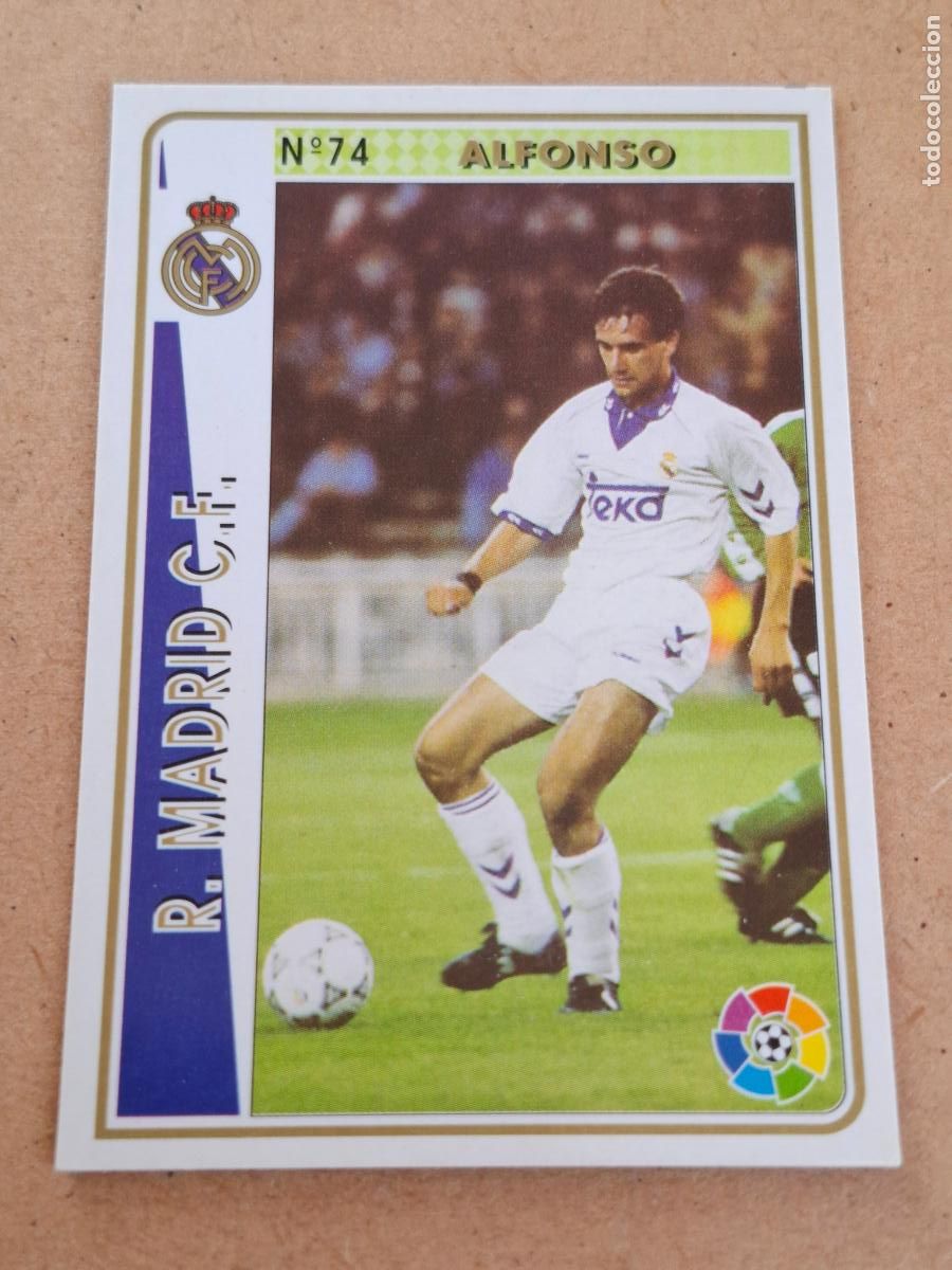 Football Stickers: MUNDICROMO 94 95 1994 1995 - 74 ALFONSO - REAL MADRID