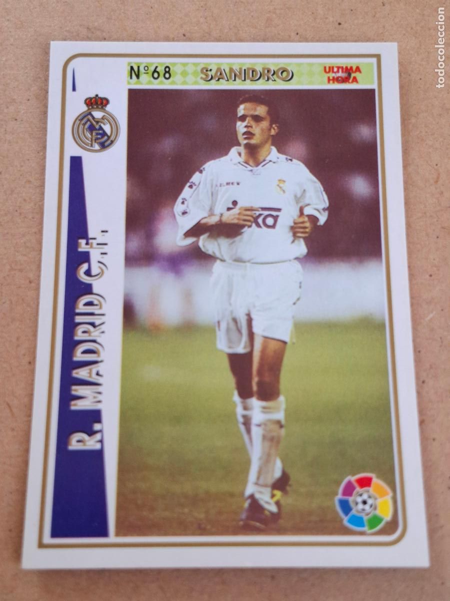 Figurine di Calcio: MUNDICROMO 94 95 1994 1995 - UH &Uacute;LTIMA HORA 68 SANDRO - REAL MADRID