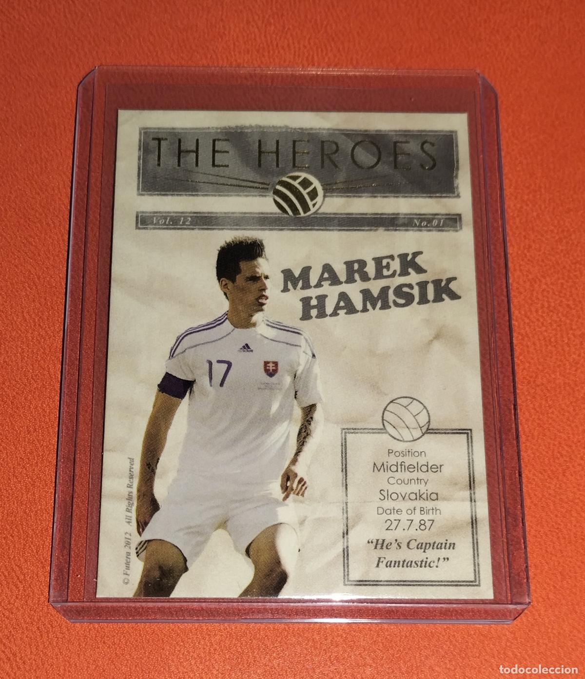 Cartes &agrave; collectionner de Football: MAREK HAMSIK THE HEROES HR12 SLOVAKIA LIMITED EDITON CARD NUMERADA WORLD CUP FUTERA UNIQUE 2012