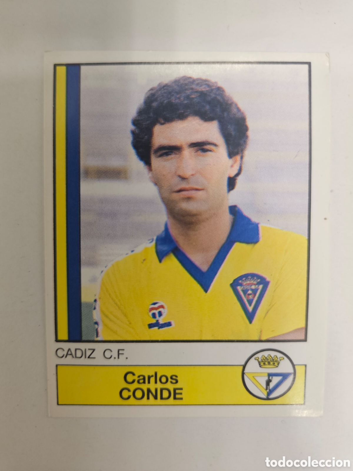 Cartes &agrave; collectionner de Football: CROMO LIGA FUTBOL 87 PANINI N&ordm; 91 CARLOS CONDE (CADIZ) - SIN PEGAR - 1987