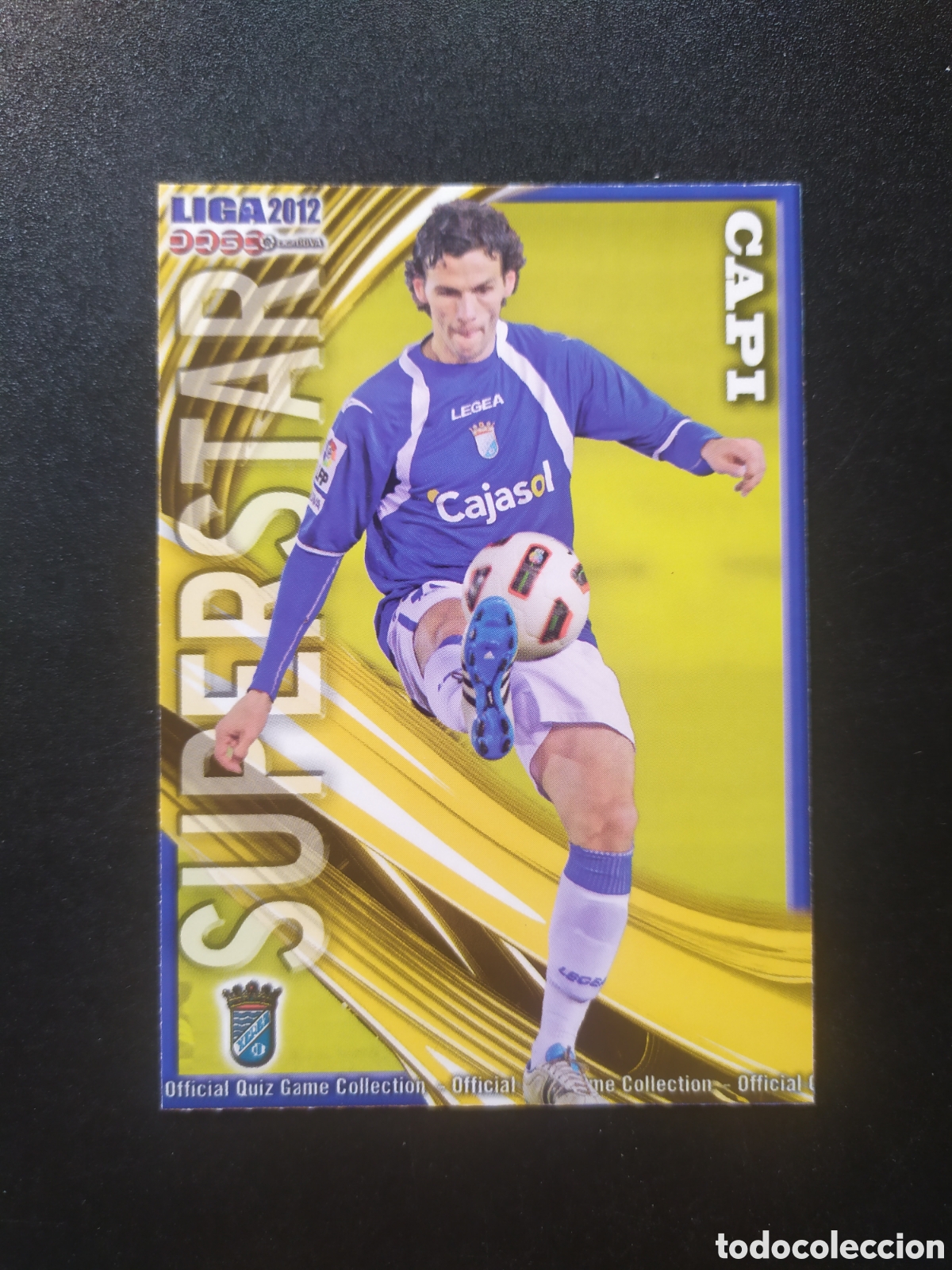 Cromos de f&uacute;tbol: Mundicromo fichas Liga 2011 2012 11 12 Capi superstar mate n&deg; 879 Xerez
