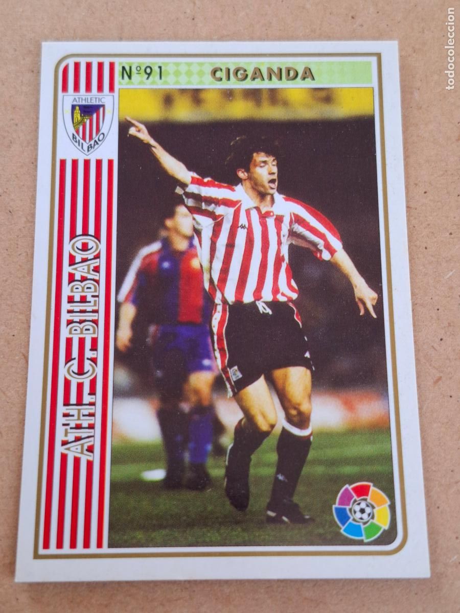 Football Stickers: MUNDICROMO 94 95 1994 1995 - 91 CIGANDA - ATHLETIC CLUB