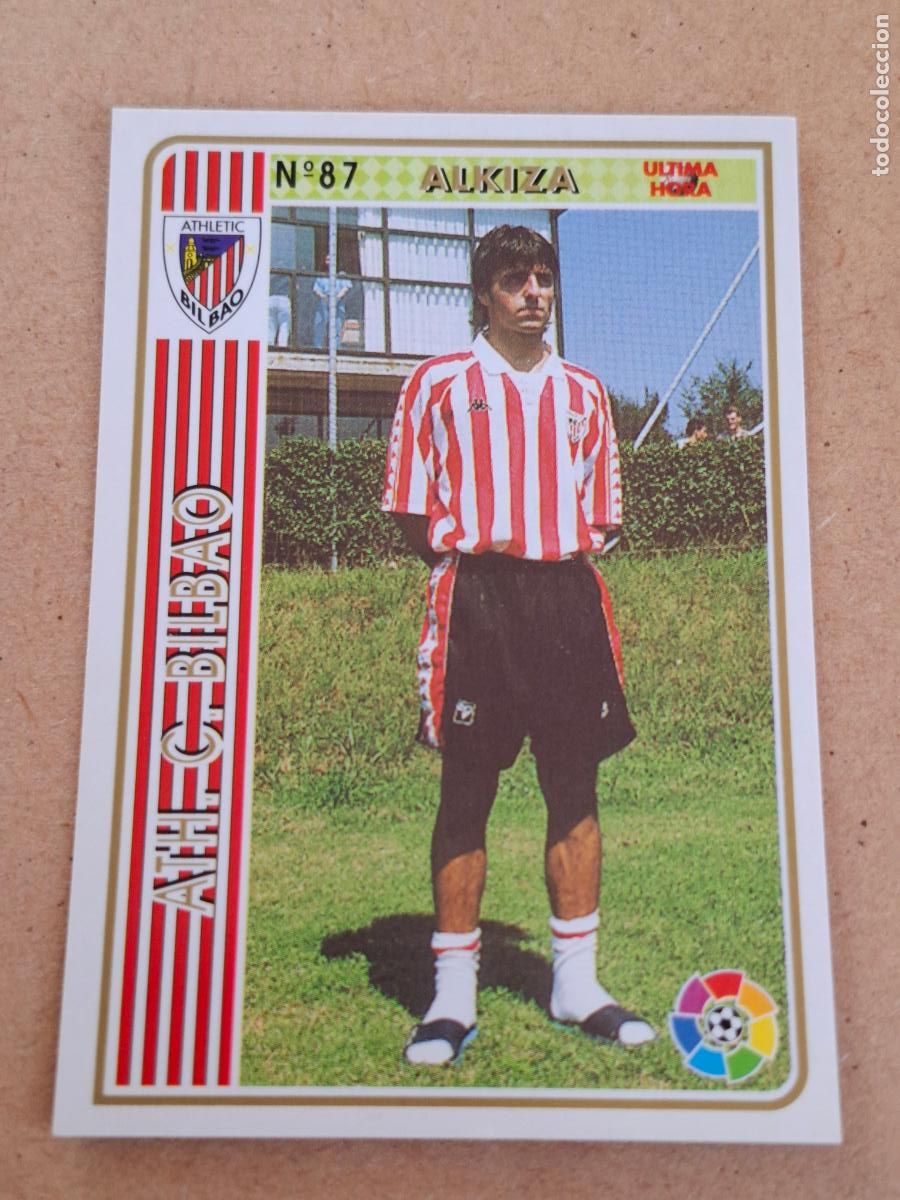 Football Stickers: MUNDICROMO 94 95 1994 1995 - UH &Uacute;LTIMA HORA 87 ALKIZA - ATHLETIC CLUB
