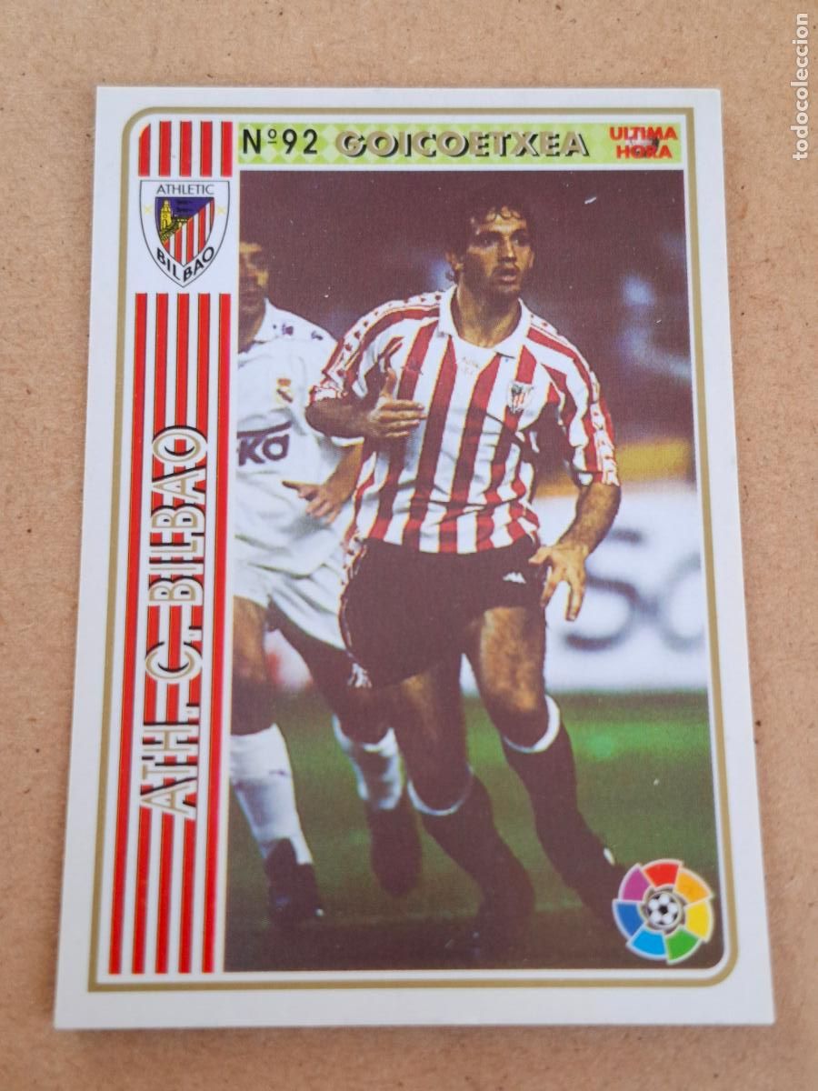 Fu&szlig;ball-Sticker: MUNDICROMO 94 95 1994 1995 - UH &Uacute;LTIMA HORA 92 GOICOETXEA - ATHLETIC CLUB